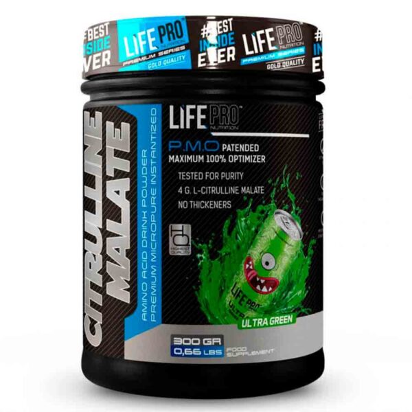 Life Pro Nutrition Citrulina Malato 300g Sabor Ultra Green