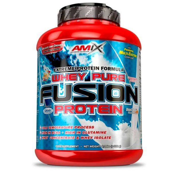 Amix Nutrition Whey Pure Fusion 2,3 kg - Concentrado de Suero Ultra Filtrado - Proteínas para Aumentar Masa Muscular