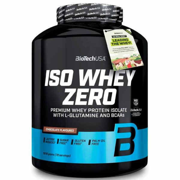 BiotechUSA Iso Whey Zero 1816 gr - Whey Protein Isolate Sin Glúten - Sin Azúcar - Sin Lactosa