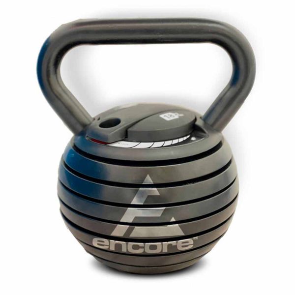 ENCORE Kettlebell 18Kg ajustable - Complemento para entrenar: Kettlebell Ajustable de hasta 18 kilogramos.