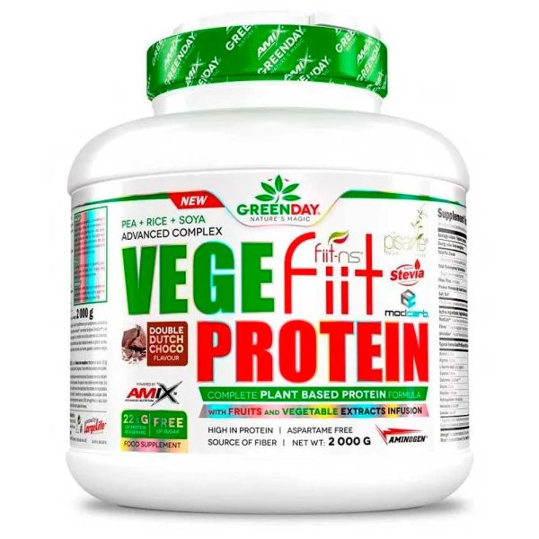 Amix Nutrition 2kg Vegefit Protein  - Proteína en Polvo - Gran Aporte de Nutrientes - Ayuda a Aumentar la Masa Muscular