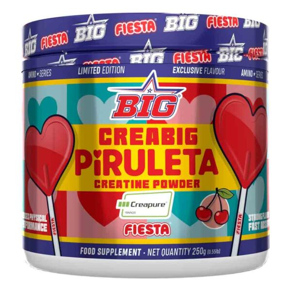 Big Creatina Creapure Fiesta Sabor Piruleta 250g