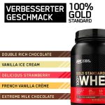 Optimum Nutrition 100% Whey Gold Standard 2 lb Proteína en Polvo para Recuperacíon y Desarrollo Muscular con Glutamina Natural y Aminoácidos BCAA - Imagen 3