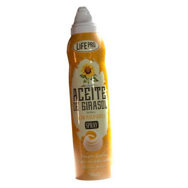 Life Pro Fit Food Aceite de Girasol Sabor Mantequilla Spray 200ml