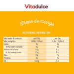 Vitadulce Sirope de Mango 400 gr - Sin gluten - 0% grasas y baja en calorías -Sin azúcares ni leche - Imagen 2