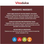Vitadulce Sirope de Chocolate Vitadulce 400 gr – Sin gluten – 0% grasas y baja en calorías -Sin azúcares ni leche - Imagen 2