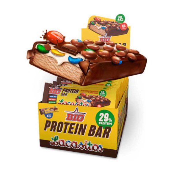 Big Lacasitos 15 x 60 Gramos Protein Bar  - Snack Proteico Con Auténticos Lacasitos