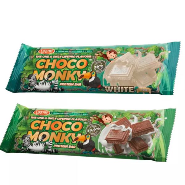 Life Pro Nutrition 10 x 35gr Tableta Choco Monky  - 38% Protein Fit Food