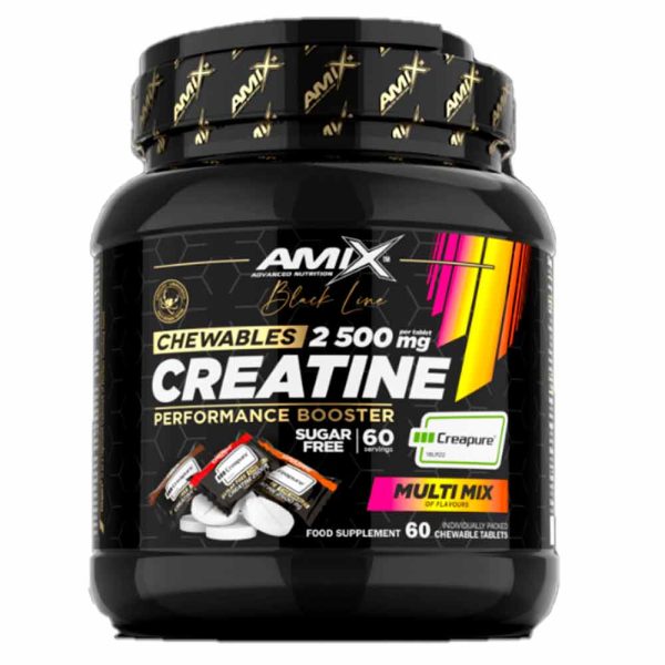 Amix Creatina Creapure Black Line Formato Masticable 60 Tabl.