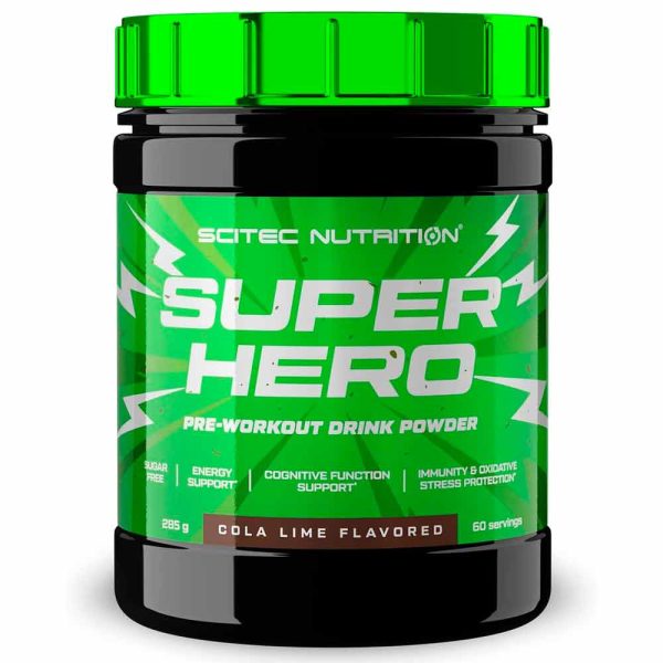 Scitec Nutrition Superhero 285 g- Pre-Entrenamiento sin Azúcar - con Aminoácidos