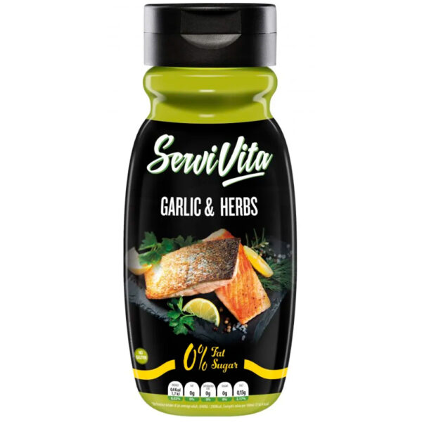 Servivita Salsa Zero Garlic and Herbs 320 ml