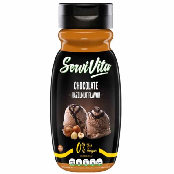 Servivita Sirope Zero Chocolate y Avellana 320 ml