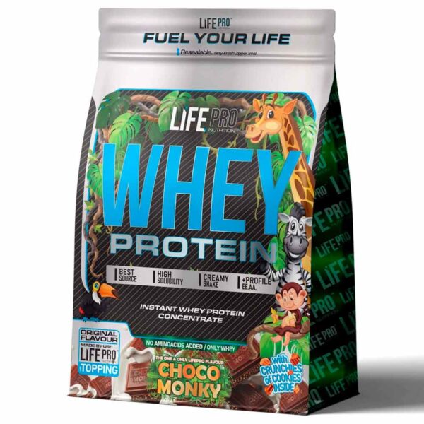 Life Pro Nutrition Whey Choco Monky 2kg Bag Edition