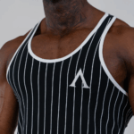 Agongym Stringer Muscle Era Striped Black - M - Imagen 6