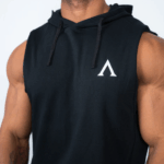 Agongym Original Tank Hoodie Black - Imagen 5