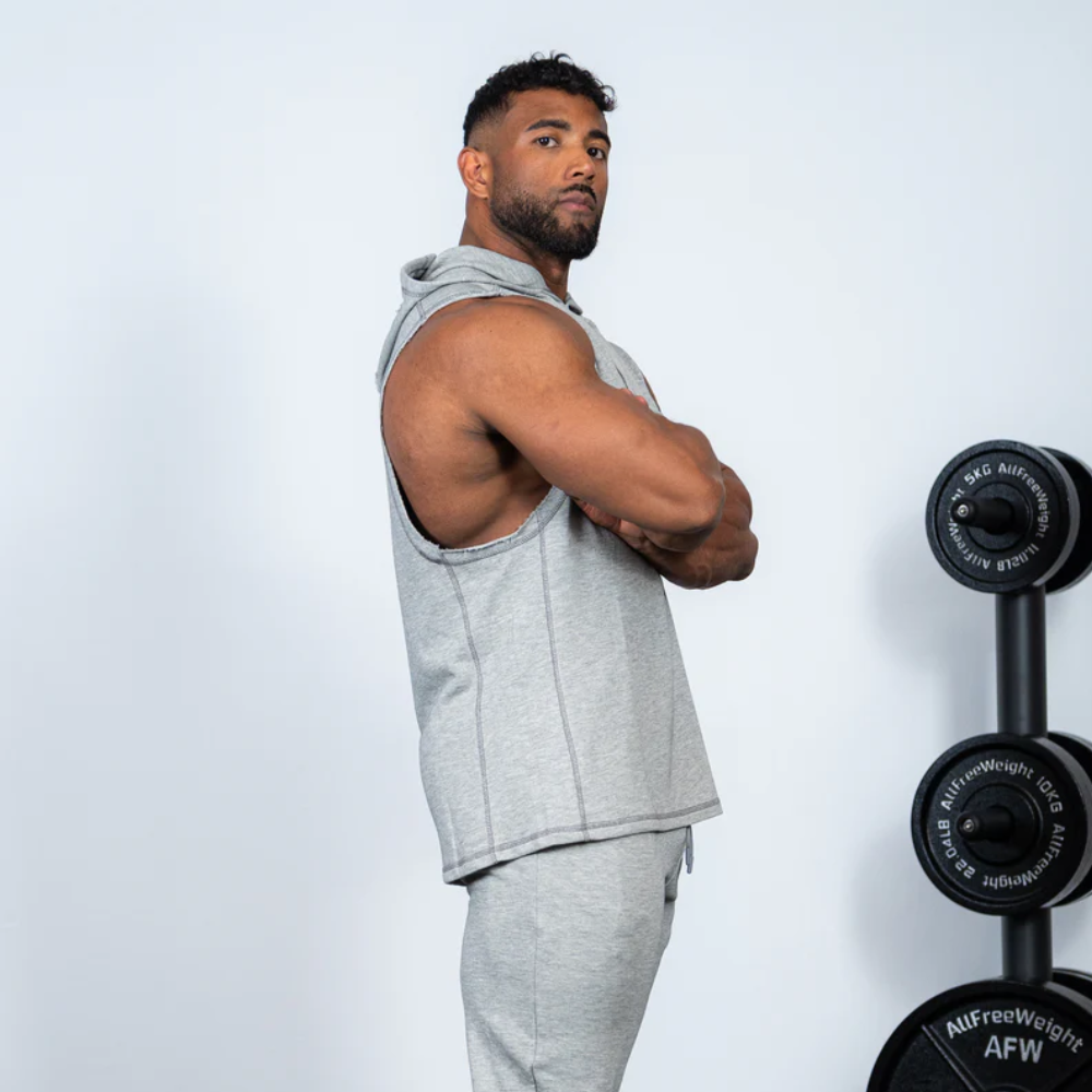 Agongym Aesthetic Original Tank Hoodie melange 4 Agongym Original Tank Hoodie Melange - Imagen 4