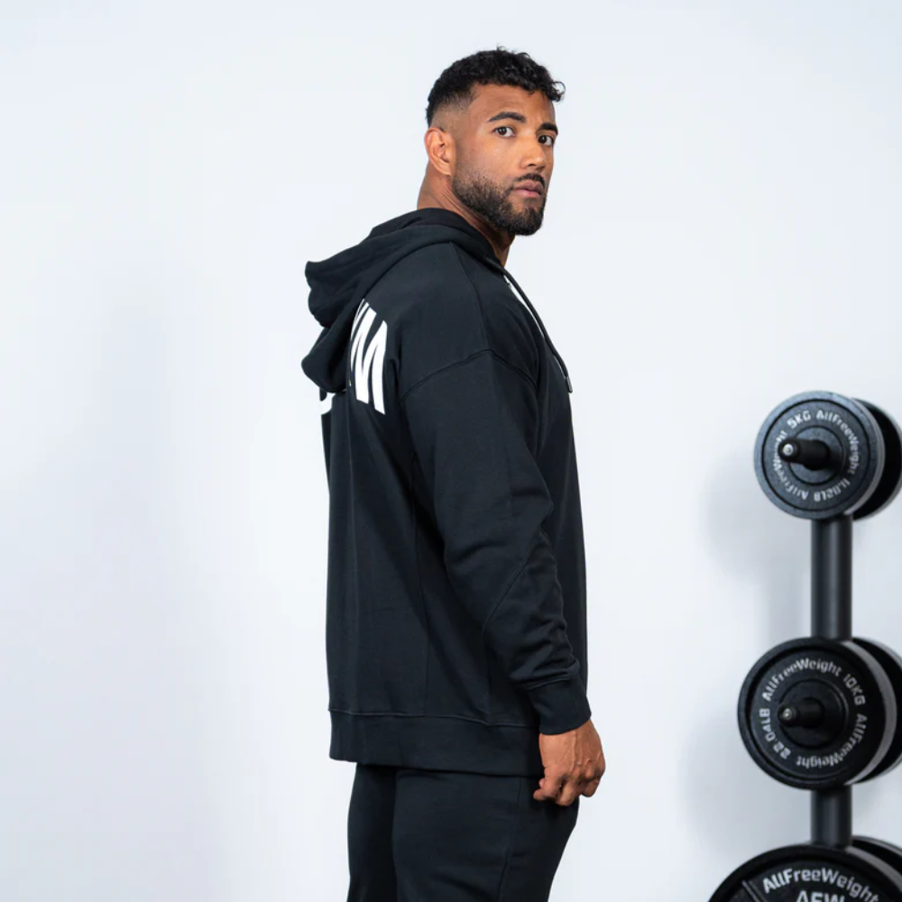 Agongym Aesthetic Original Zip Hoodie Black 2 Agongym Original Zip Hoodie Black - M - Imagen 2