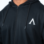 Agongym Original Zip Hoodie Black - M - Imagen 4