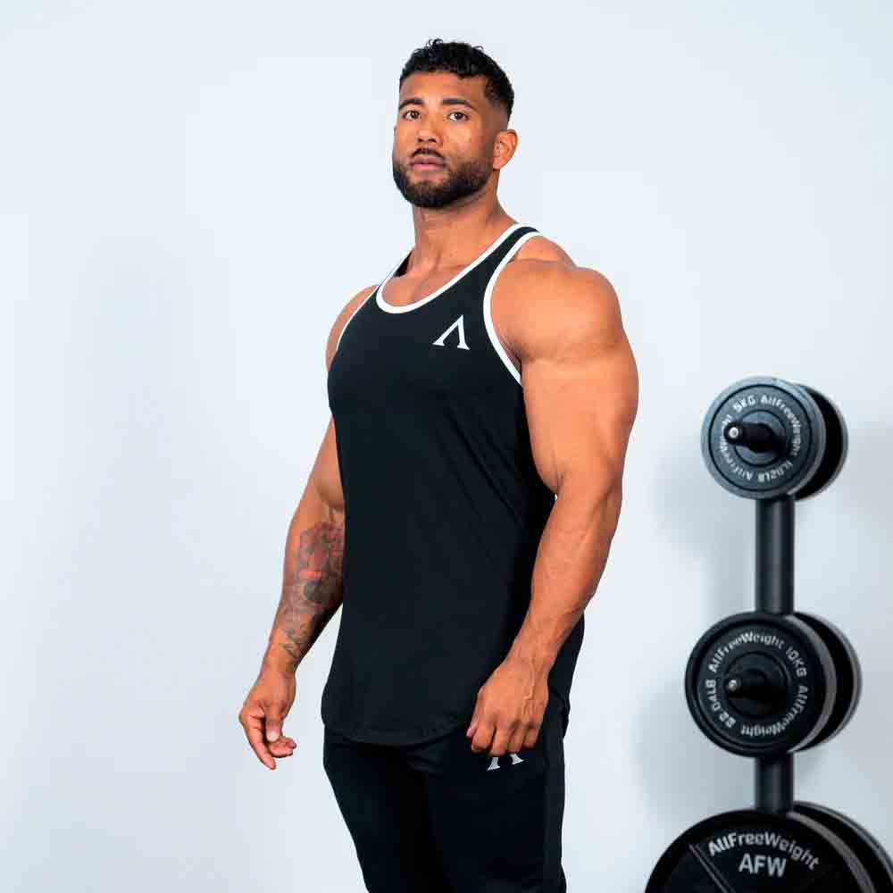 Agongym-Aesthetic-black-2 Agongym Aesthetic Stringer Black - M - Imagen 2