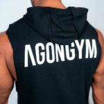 Agongym Original Tank Hoodie Black - Imagen 6