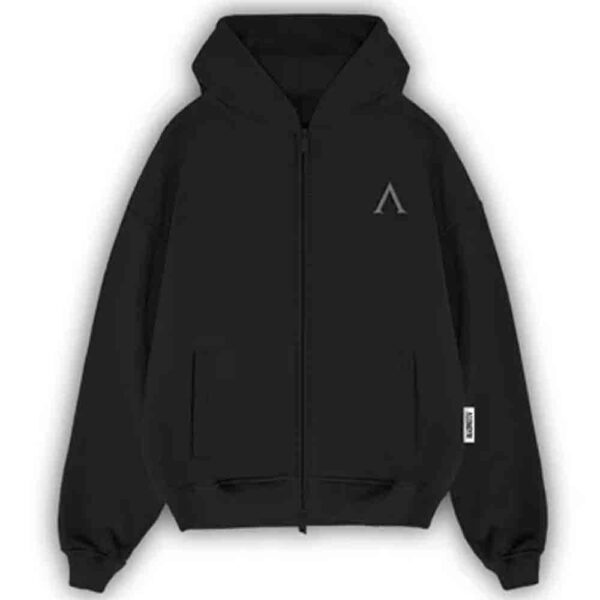 Agongym Original Zip Hoodie Black Edition - L