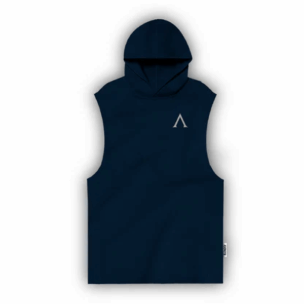 Agongym Original Tank Hoodie Navy - L