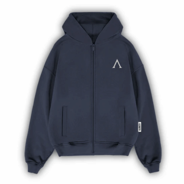 Agongym Original Zip Hoodie Navy - L