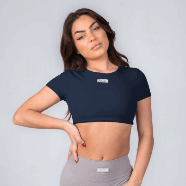Agongym Soft Skin Top Dark Blue - L