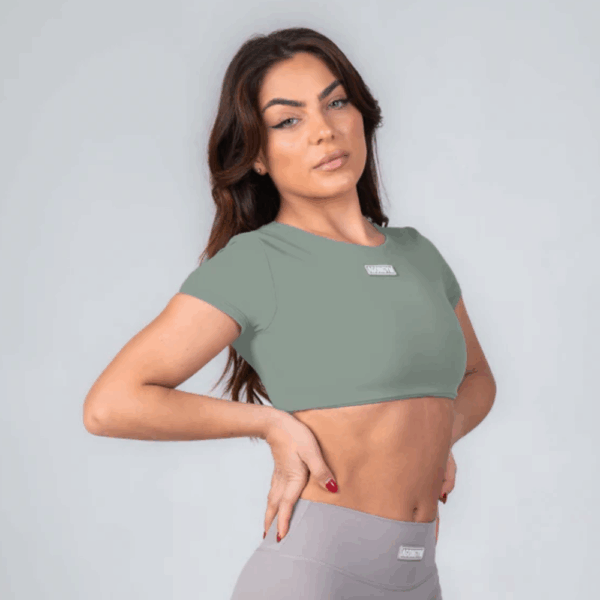 Agongym Soft Skin Top Green - L