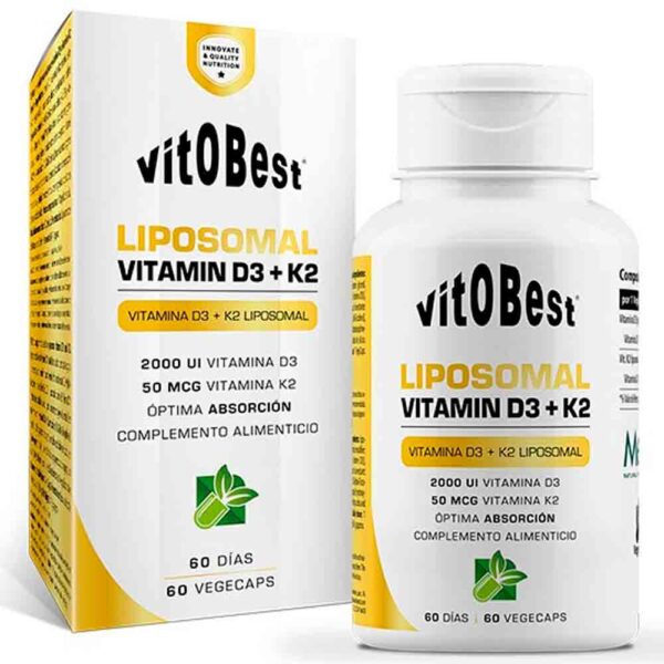 Vitobest Liposomal Vitamin D3+K2 60 caps