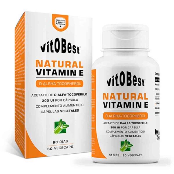 Vit.O.Best Vitamina E Natural 60 Cápsulas