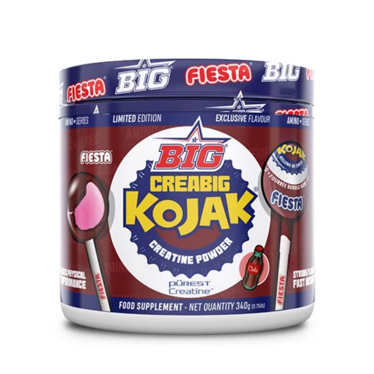 Terra Nova Big Creatina Kojak Kola 340g (Purest Creatine) - Imagen 1